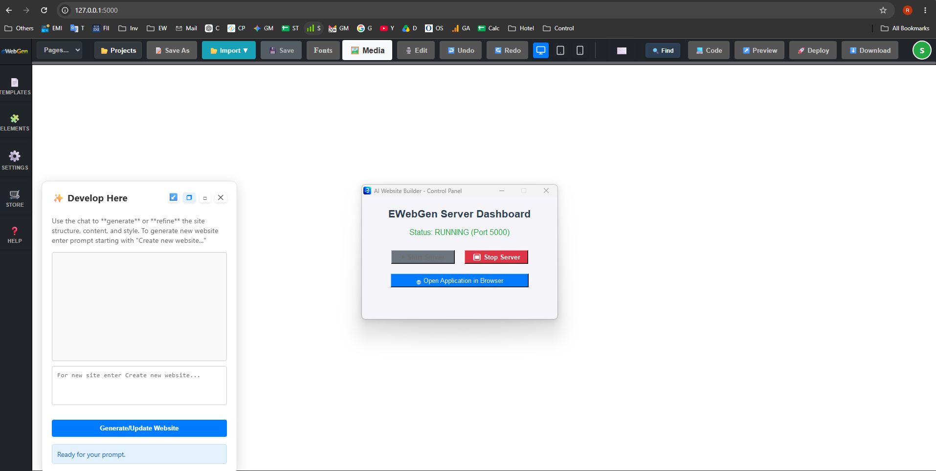 Desktop Standalone Control Panel